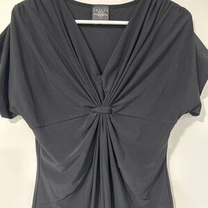 ❄Tailor Ruched Front V Neck Drape Top